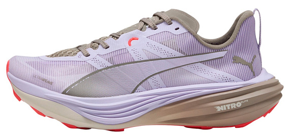 Кроссовки женские Puma Deviate Nitro Elite Trail Light Lavender/Mouse Gray - Фото 2 большая