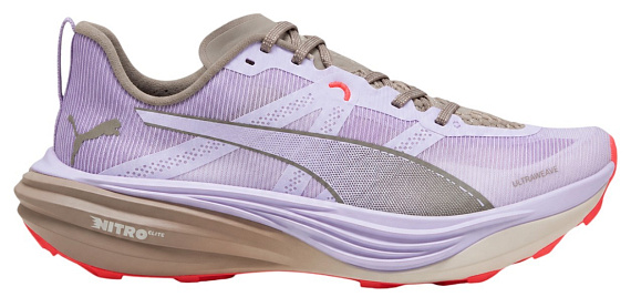 Кроссовки женские Puma Deviate Nitro Elite Trail Light Lavender/Mouse Gray - Фото 1 большая