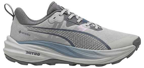 Кроссовки женские Puma Voyage Nitro 4 Gtx Gray Echo/Evening Blue - Фото 1 большая