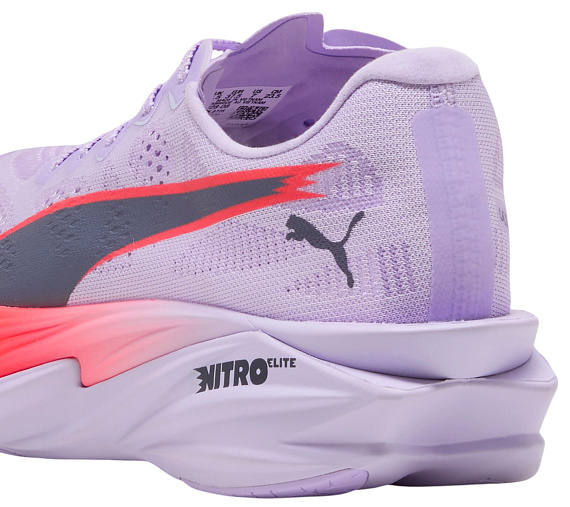 Кроссовки женские Puma Deviate Nitro Elite 4 Lavender/Ultra Red/Inky Depths - Фото 6 большая