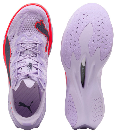 Кроссовки женские Puma Deviate Nitro Elite 4 Lavender/Ultra Red/Inky Depths - Фото 3 большая