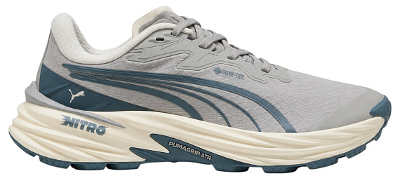 Кроссовки женские Puma Fast/Trac Nitro 4 Gtx Gray Echo/Evening Blue - Фото 1 большая