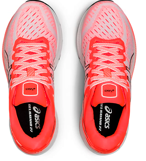 Кроссовки женские ASICS Gel-Kayano 27 Tokyo White/Sunrise Red - Фото 4 большая