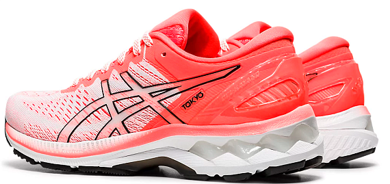 Кроссовки женские ASICS Gel-Kayano 27 Tokyo White/Sunrise Red - Фото 6 большая