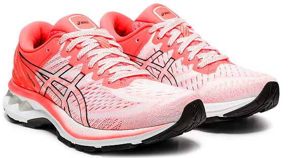 Кроссовки женские ASICS Gel-Kayano 27 Tokyo White/Sunrise Red - Фото 7 большая