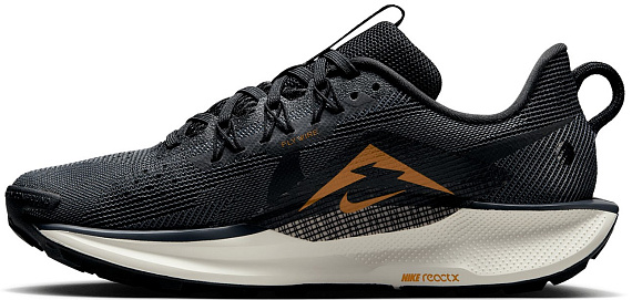 Кроссовки женские Nike Reactx Pegasus Trail 5 Black/Off Noir/Monarch/Pale Ivory - Фото 4 большая