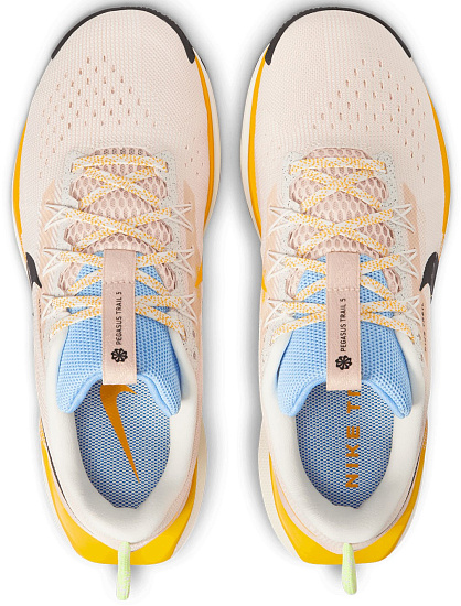 Кроссовки женские Nike Reactx Pegasus Trail 5 Phantom/Black/Washed Coral - Фото 3 большая