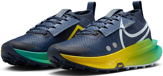 Кроссовки женские Nike Zoomx Zegama Trail 2 Thunder Blue/Glacier Blue/Diffused Blue - Фото 2 большая