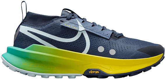 Кроссовки женские Nike Zoomx Zegama Trail 2 Thunder Blue/Glacier Blue/Diffused Blue - Фото 1 большая