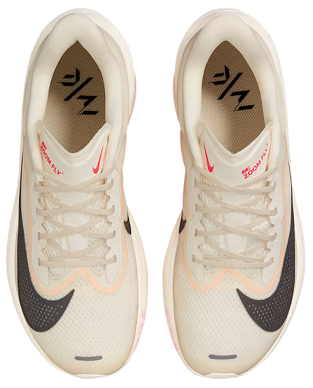 Кроссовки женские Nike Zoom Fly 6 Pale Ivory/Black/Crimson Tint/Sail - Фото 3 большая
