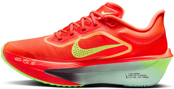 Кроссовки женские Nike Zoom Fly 6 Bright Crimson/Cave Purple/Lime Blast - Фото 2 большая