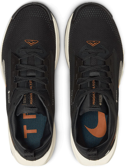 Кроссовки женские Nike Pegasus Trail 5 Gtx Off Noir/Pale Ivory/Black/Monarch - Фото 5 большая