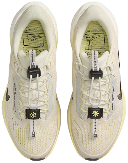 Кроссовки женские Nike Pegasus Easyon Pale Ivory/Black/Soft Yellow/Light Bone - Фото 2 большая