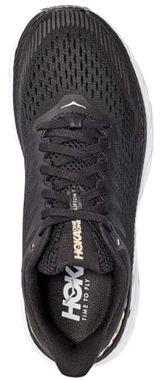Кроссовки женские Hoka Clifton 7 Black/Bronze - Фото 4 большая