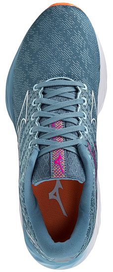Кроссовки женские Mizuno Wave Inspire 19 ProvincBlue/White/807 C - Фото 3 большая