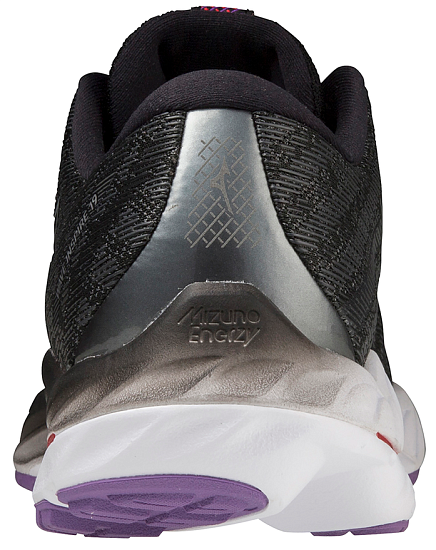 Кроссовки женские Mizuno Wave Inspire 19 Black/Silver/Bittersweet - Фото 4 большая