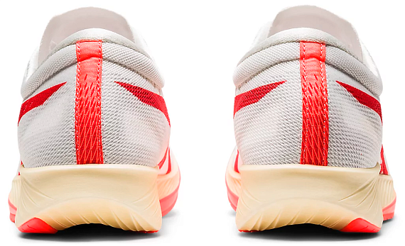 Кроссовки женские ASICS Metaracer White/Sunrise Red - Фото 5 большая