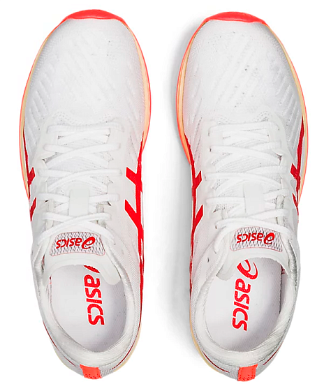 Кроссовки женские ASICS Metaracer White/Sunrise Red - Фото 6 большая