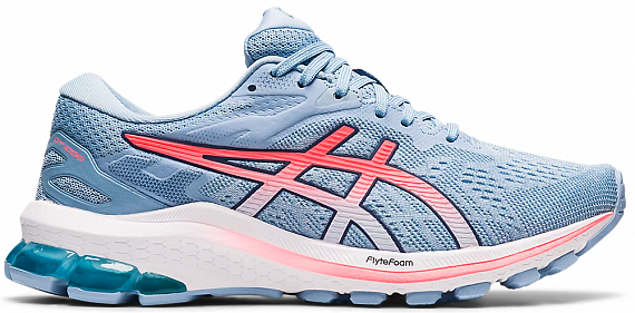 Кроссовки женские ASICS GT-1000 10 Soft sky/Blazing coral - Фото 1 большая