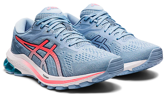 Кроссовки женские ASICS GT-1000 10 Soft sky/Blazing coral - Фото 2 большая