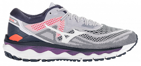 Кроссовки женские Mizuno Wave Sky 4 Св.Сер/Зол/Чернильн - Фото 1 большая