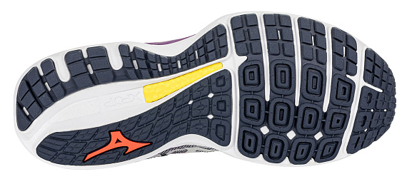 Кроссовки женские Mizuno Wave Sky 4 Св.Сер/Зол/Чернильн - Фото 5 большая
