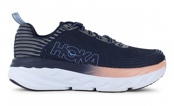 Кроссовки женские Hoka Bondi 6 Mood Indigo/Dusty Pink - Фото 1 большая