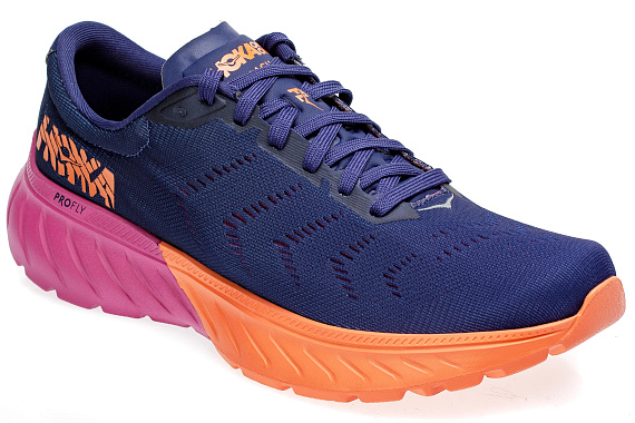 Кроссовки женские Hoka Mach 2 Medieval Blue/Very Berry - Фото 6 большая