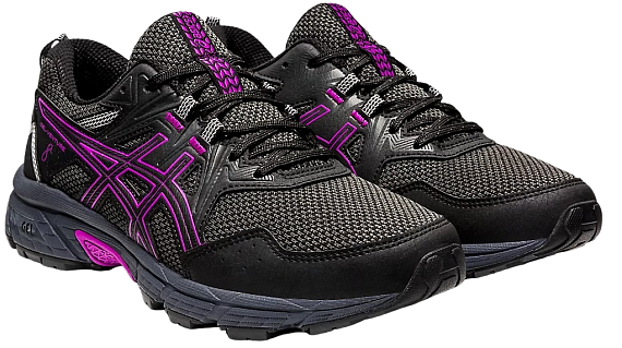 Кроссовки женские ASICS Gel-Venture 8 Black/Orchid - Фото 2 большая