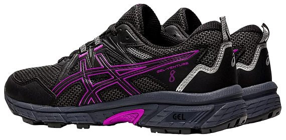 Кроссовки женские ASICS Gel-Venture 8 Black/Orchid - Фото 3 большая