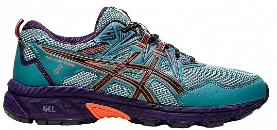 Кроссовки женские ASICS Gel-Venture 8 Misty Pine/Nova Orange - Фото 1 большая