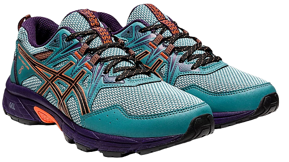 Кроссовки женские ASICS Gel-Venture 8 Misty Pine/Nova Orange - Фото 2 большая