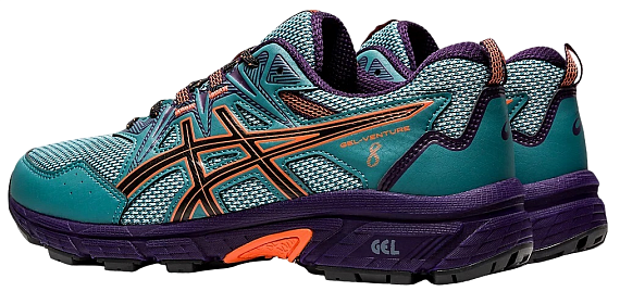Кроссовки женские ASICS Gel-Venture 8 Misty Pine/Nova Orange - Фото 3 большая