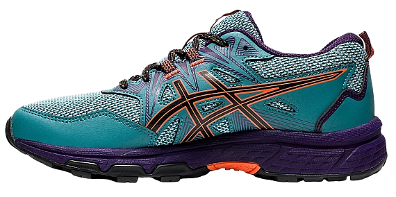 Кроссовки женские ASICS Gel-Venture 8 Misty Pine/Nova Orange - Фото 4 большая