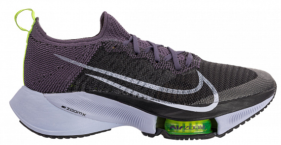 Кроссовки женские Nike Air Zoom Tempo Next% Dark Raisin/Ghost-Black-Volt - Фото 1 большая