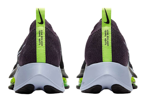 Кроссовки женские Nike Air Zoom Tempo Next% Dark Raisin/Ghost-Black-Volt - Фото 5 большая