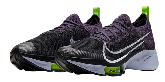 Кроссовки женские Nike Air Zoom Tempo Next% Dark Raisin/Ghost-Black-Volt - Фото 6 большая
