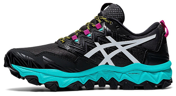 Кроссовки женские ASICS Gel-Fujitrabuco 8 G-Tx Black/White - Фото 7 большая