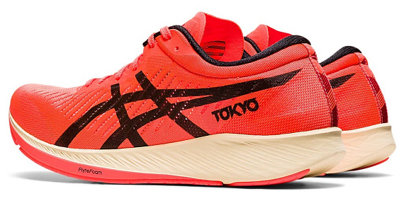Кроссовки женские ASICS Metaracer Tokyo Sunrise Red/Black - Фото 6 большая