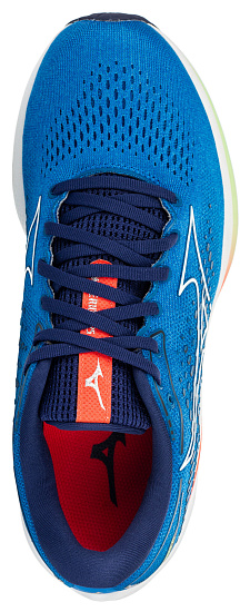 Кроссовки женские Mizuno Wave Rider 25 син/св.гол/роз - Фото 2 большая