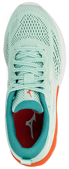 Кроссовки женские Mizuno Wave Revolt 2 св.гол/бел/корал - Фото 2 большая