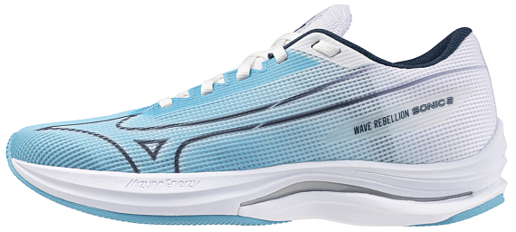 Кроссовки женские Mizuno Wave Rebellion Sonic 2 River Blue/Blue Wing Teal/Whit - Фото 2 большая