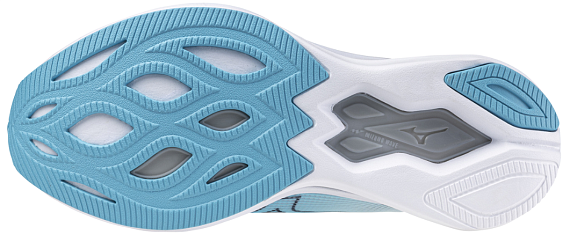 Кроссовки женские Mizuno Wave Rebellion Sonic 2 River Blue/Blue Wing Teal/Whit - Фото 3 большая