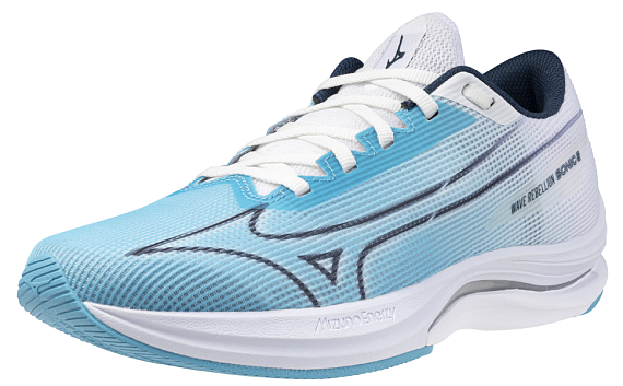 Кроссовки женские Mizuno Wave Rebellion Sonic 2 River Blue/Blue Wing Teal/Whit - Фото 7 большая