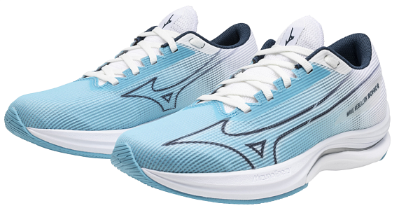 Кроссовки женские Mizuno Wave Rebellion Sonic 2 River Blue/Blue Wing Teal/Whit - Фото 9 большая