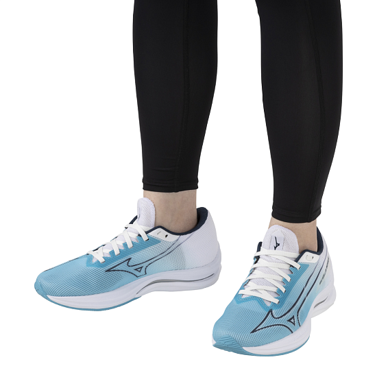 Кроссовки женские Mizuno Wave Rebellion Sonic 2 River Blue/Blue Wing Teal/Whit - Фото 10 большая