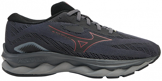 Кроссовки женские Mizuno Wave Serene Gtx Ebony/Rumba Red/Black - Фото 1 большая