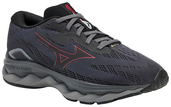 Кроссовки женские Mizuno Wave Serene Gtx Ebony/Rumba Red/Black - Фото 2 большая