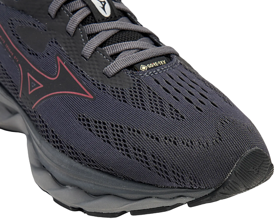 Кроссовки женские Mizuno Wave Serene Gtx Ebony/Rumba Red/Black - Фото 7 большая
