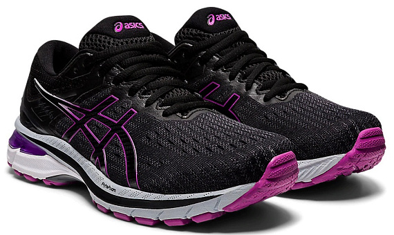 Кроссовки женские ASICS GT-2000 9 GTX Black/Marigold Orange - Фото 7 большая